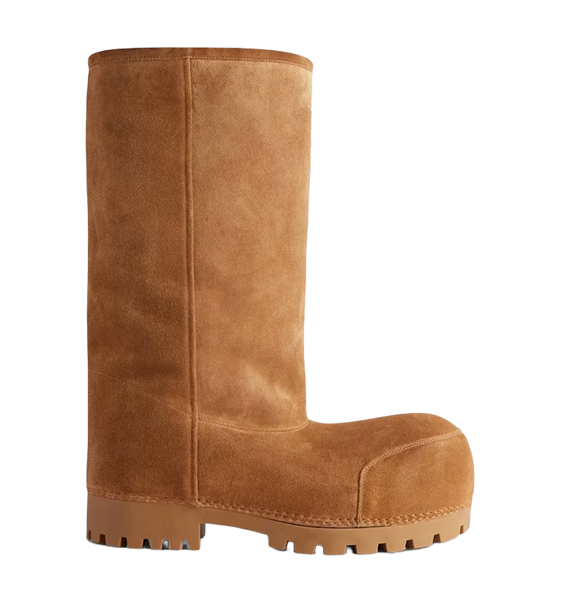 B4L3NClAG4 Avant-Garde Luxury Alaska Fur High Boot 'Brown'