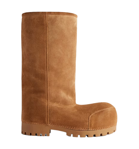 B4L3NClAG4 Avant-Garde Luxury Alaska Fur High Boot 'Brown'
