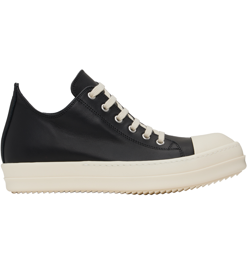 R-0w3ns Designer Concordians Low Sneaks 'Full Grain Cow Leather Black Milk'