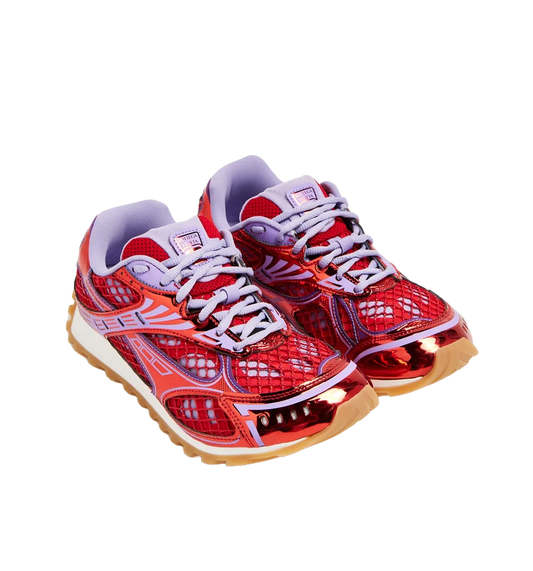 BV Italian Designer Purple Red Performance-Style Sneakers