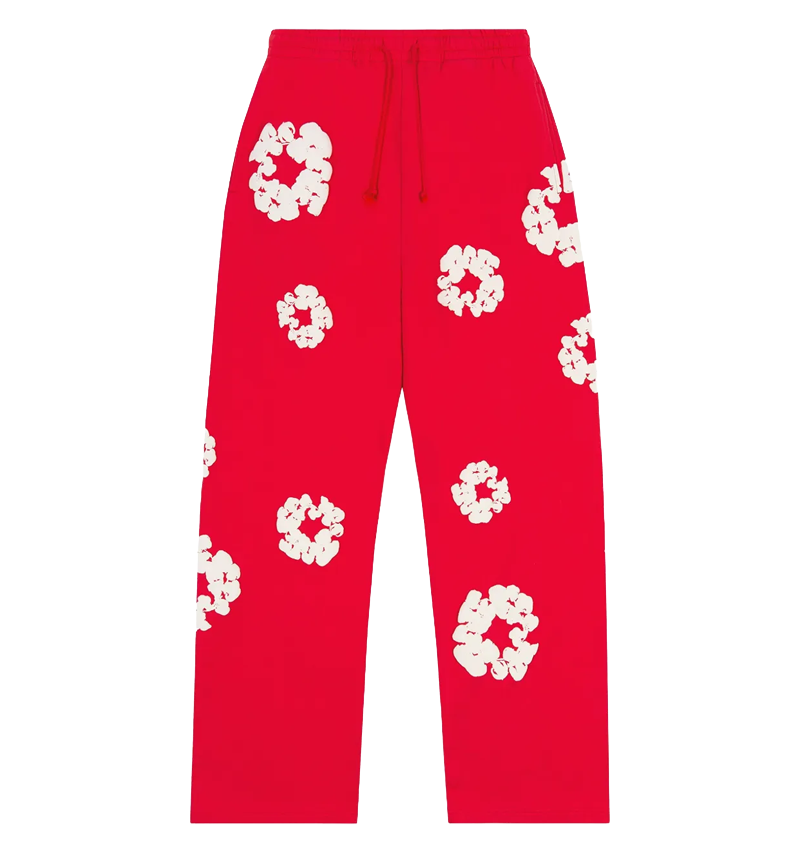 D3N!M TEARS Baggy Sweatpants 'Red'