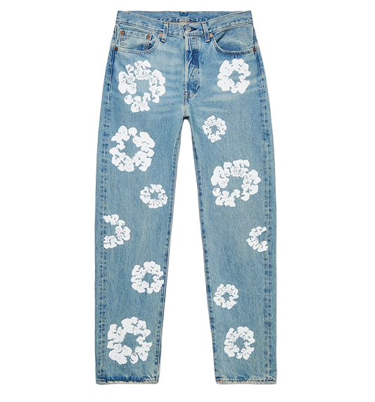 D3N!M TEARS x L3v1 Cotton Wreath Jean