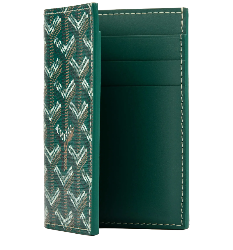 G0-Y4RD Monogram Luxury Luxury Folder Card Wallet 'Green'