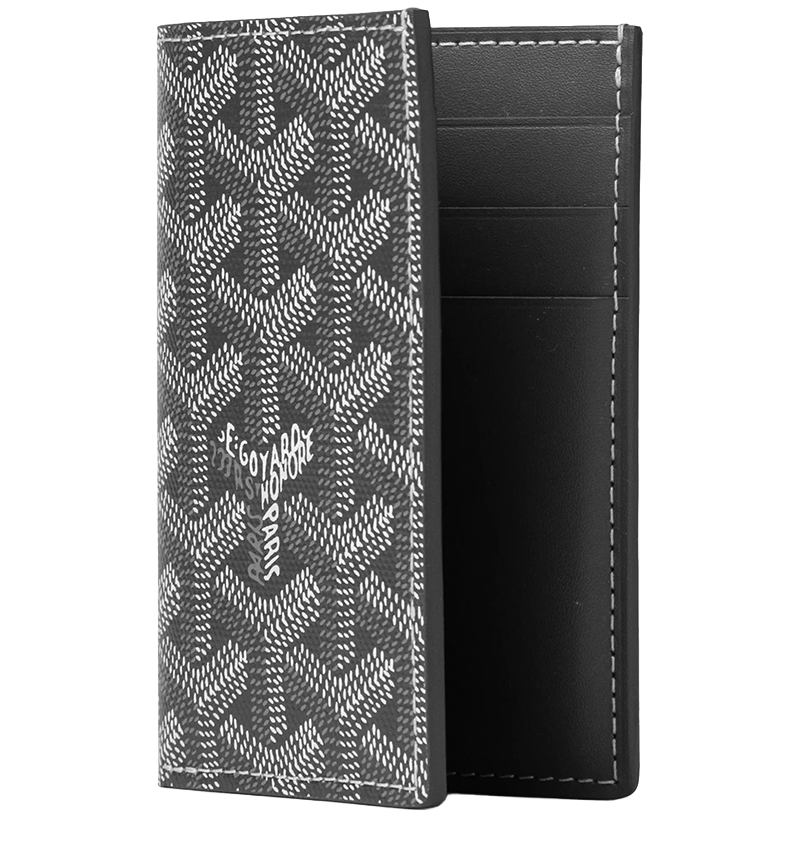 G0-Y4RD Monogram Luxury Luxury Folder Card Wallet 'Grey'