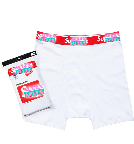 [2 Pairs] SUPR Tagless Boxer Briefs 'White'