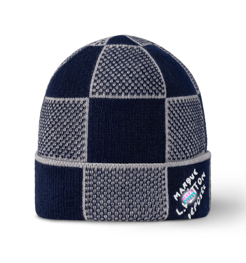 L-V Designer Damier Beanie
