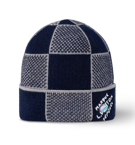 L-V Designer Damier Beanie
