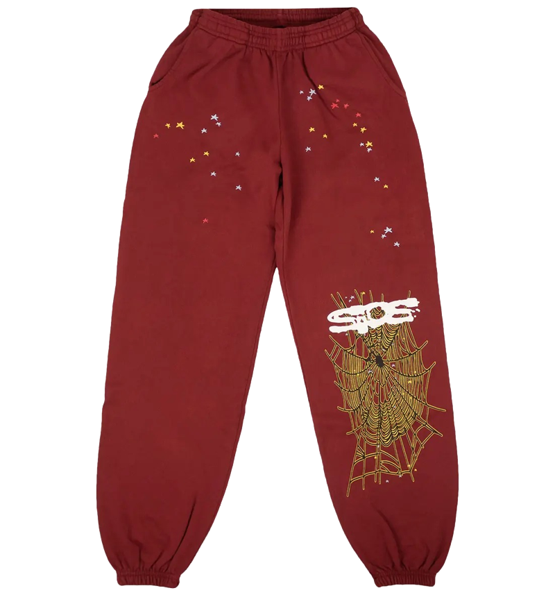 Maroon Spider Pants