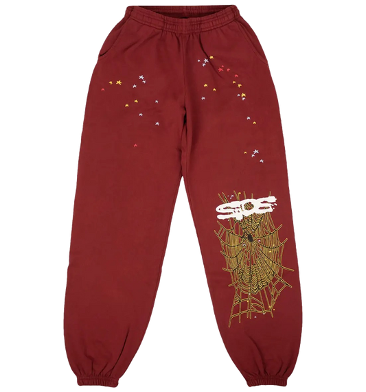 Maroon Spider Pants