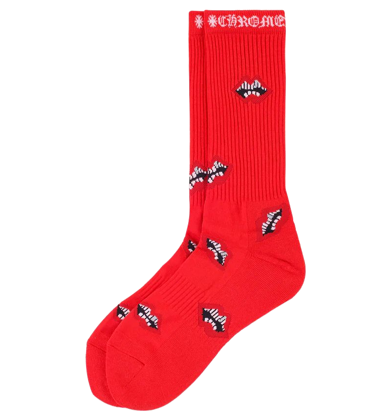 Chr0m3-H3^rts x M4TTY-B0y Socks 'Red'