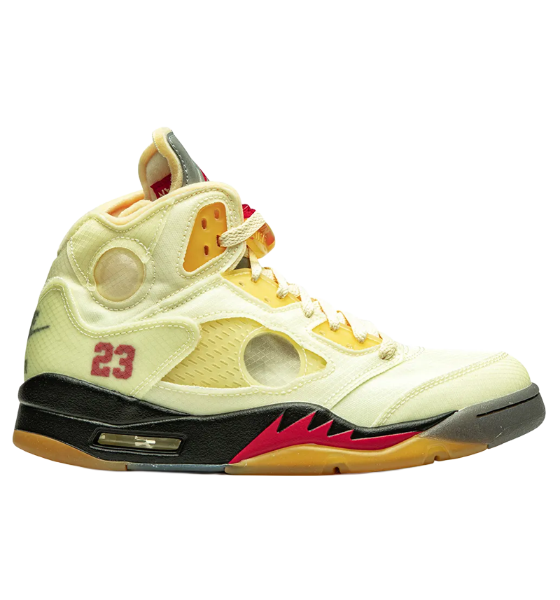 Athletic x Off-White Air Retro 5 Retro SP "Sail"