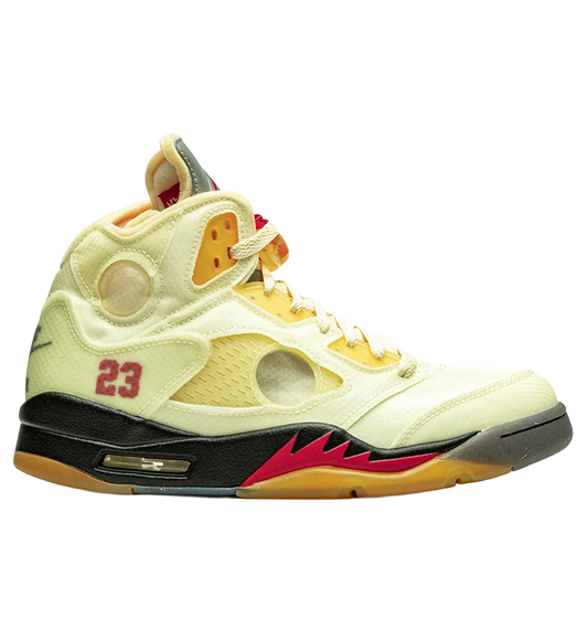 Athletic x Off-White Air Retro 5 Retro SP "Sail"