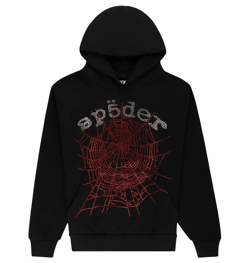 Spider Rhinestone OG Web V2 'Black/Red'