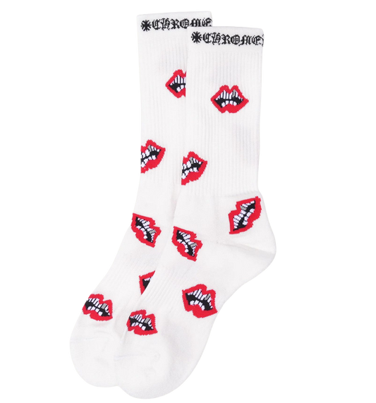 Chr0m3-H3^rts x M4TTY-B0y Socks 'White'