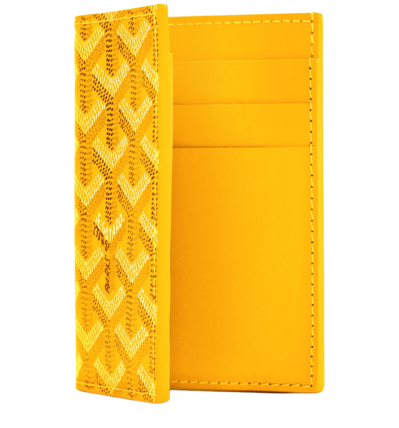 Monogram Luxury Luxury Folder Card Wallet 'Yellow'