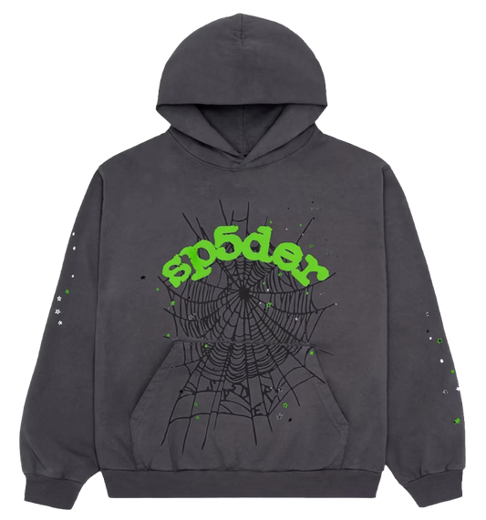 Spider Slate Wait Web Hoodie